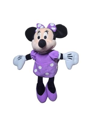 Disney Minnie Mouse Purple Polka Dot Plush 12"